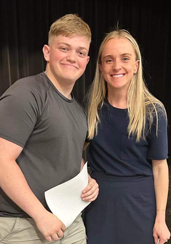 Meghan Vogel Sportsmanship Scholarship recipient Wylie Harbour